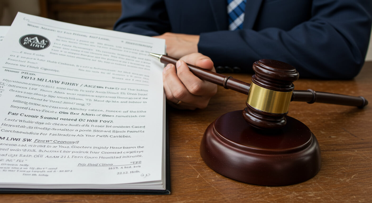 a person holding a gavel over a book